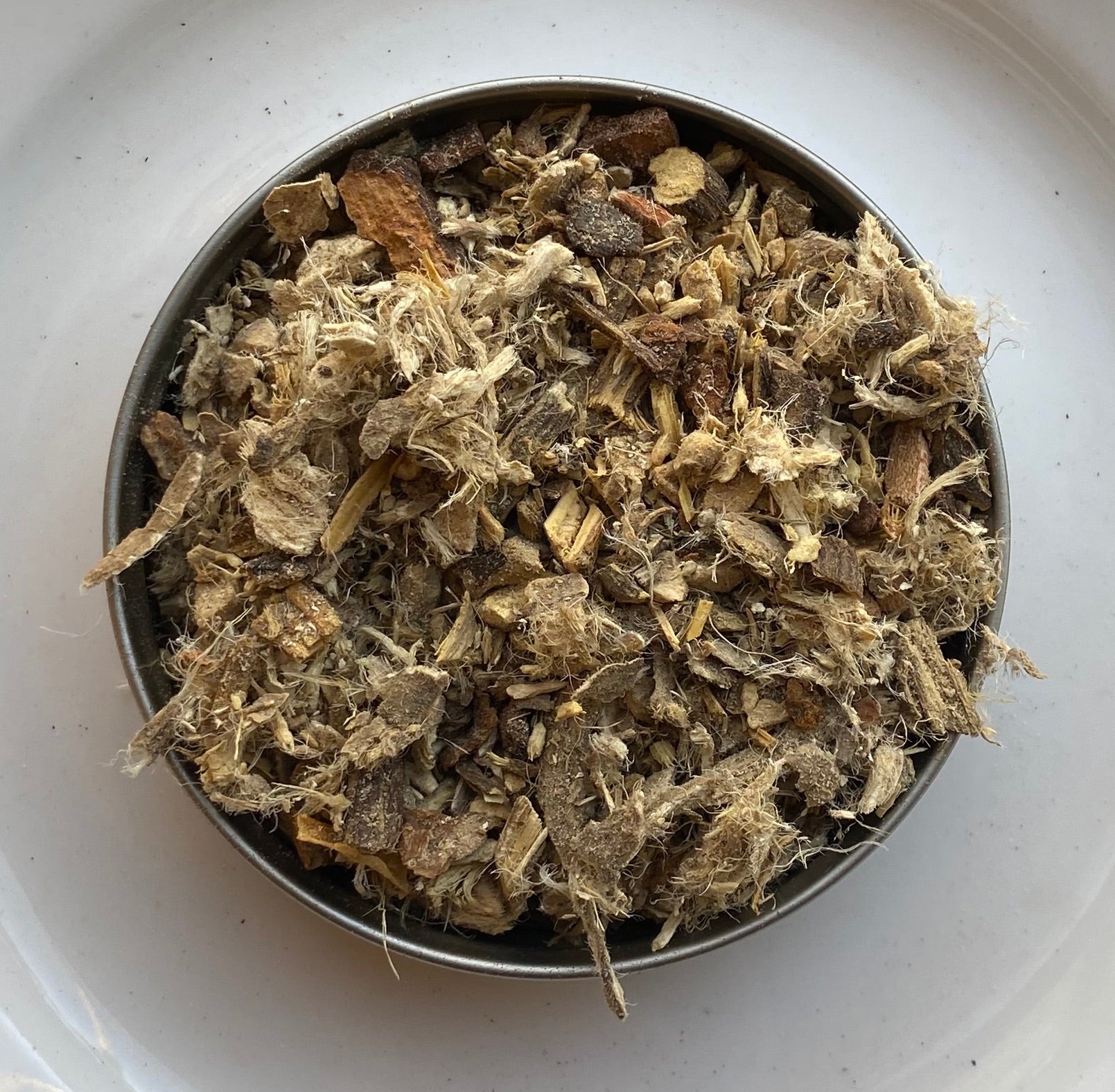 Comforting blend of Winter Remedy tea with hints of ginger and cinnamon for the chilly season.